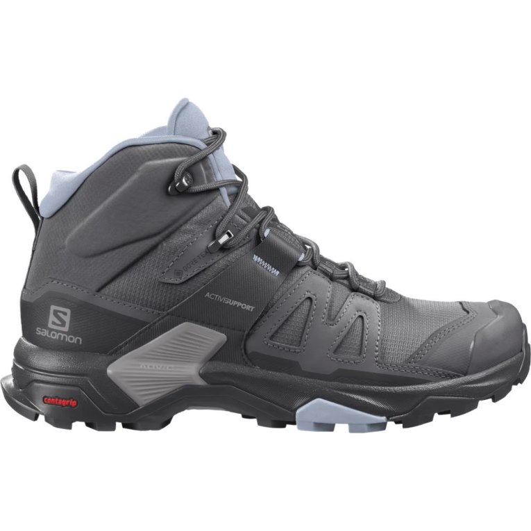 Botas Caminhada Salomon X Ultra 4 Mid GTX Feminino Pretas | PT V45673